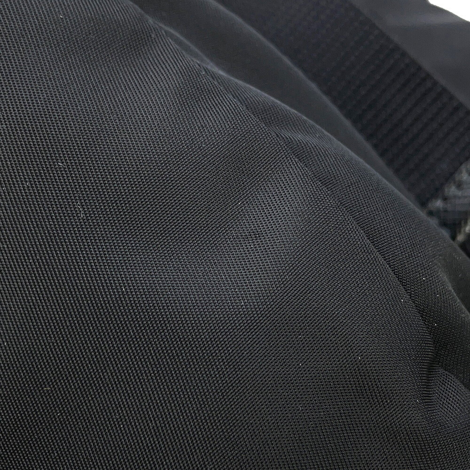 Prada Black Nylon Leather Backpack (Pre-Owned)