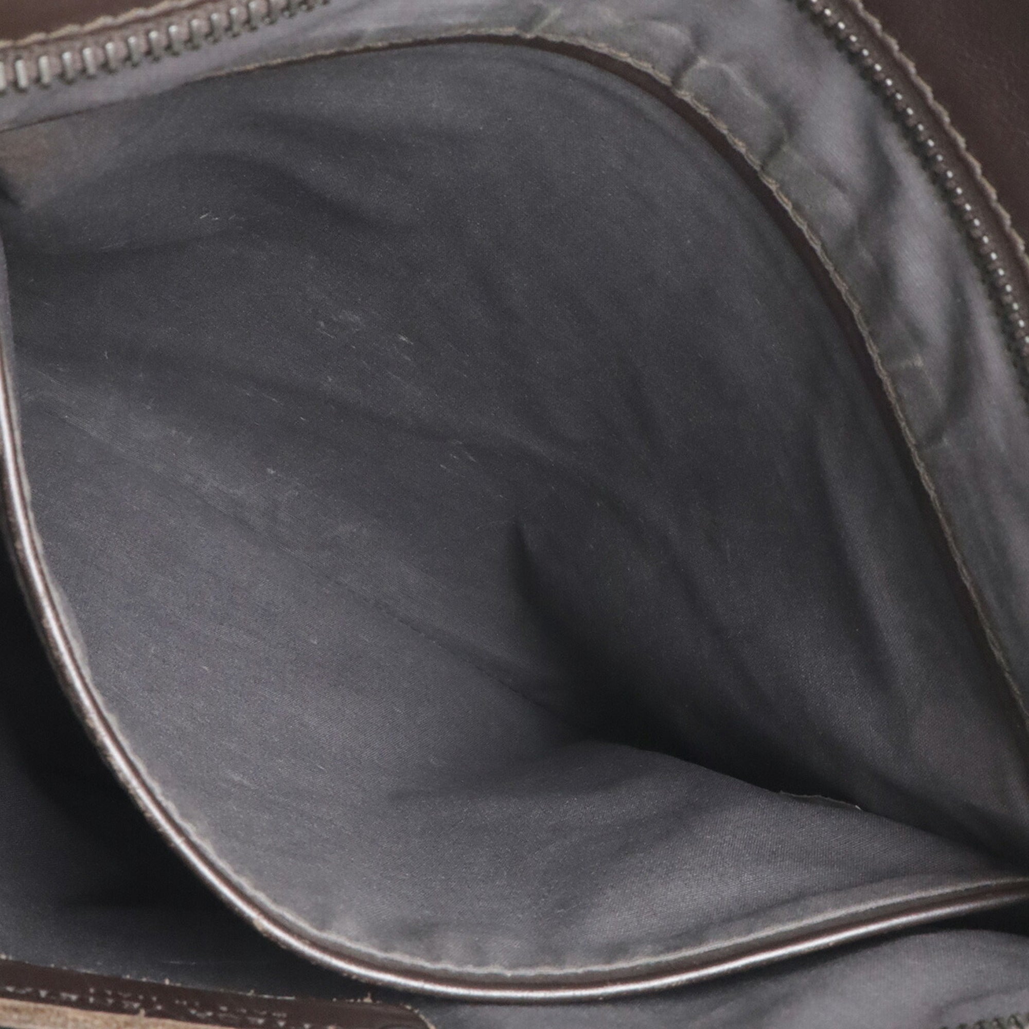 Bottega Veneta Brown Dark Brown Intrecciato Shoulder Bag (Pre-Owned)