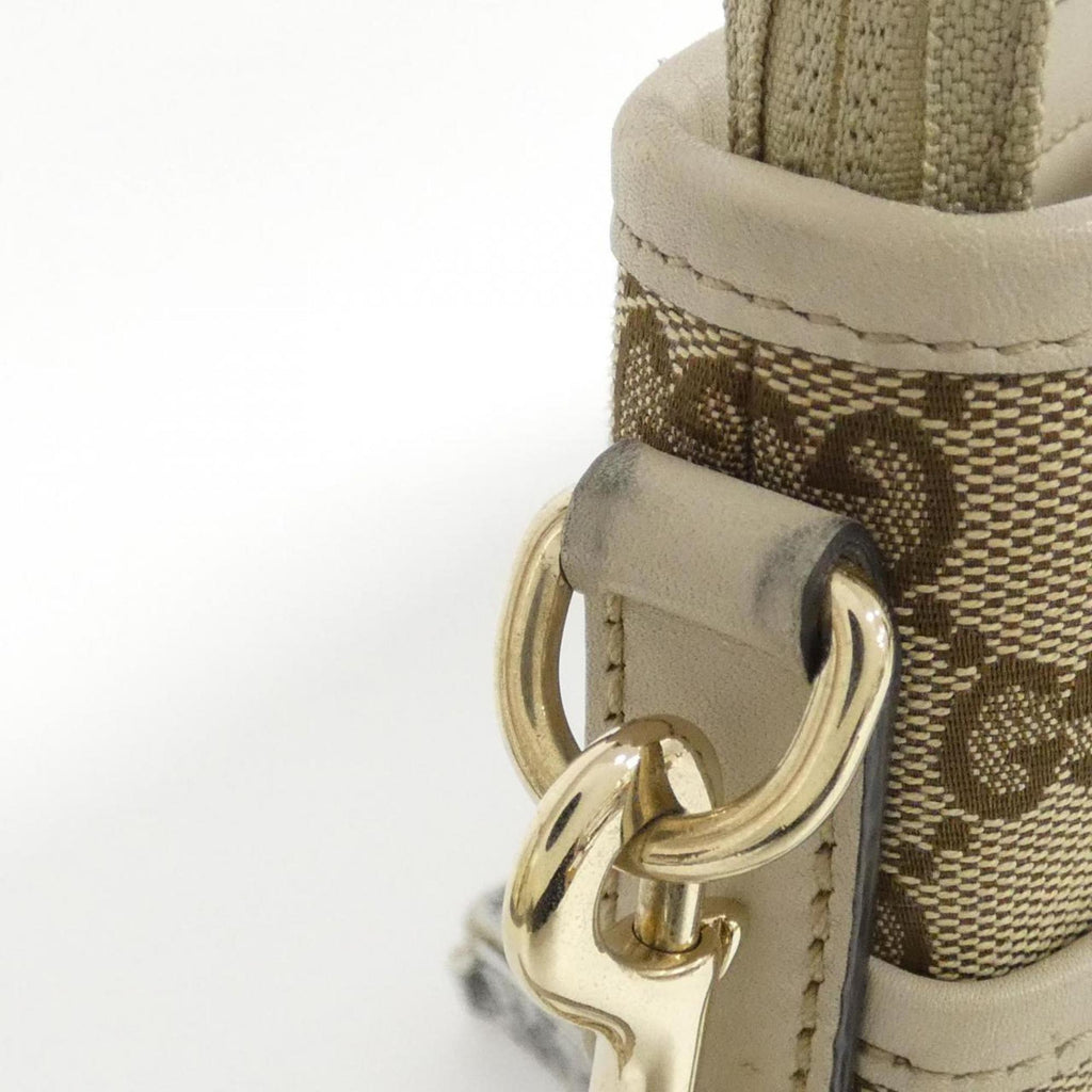 Gucci Gg Canvas Beige Ivory Gg Canvas Shoulder Bag (Pre-Owned)