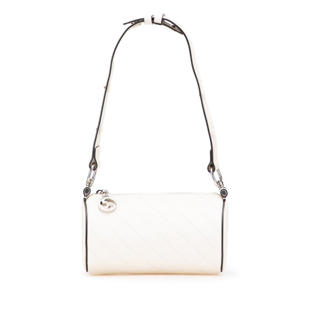 Gucci White Leather Handbag Shoulder Bag (Pre-Owned)