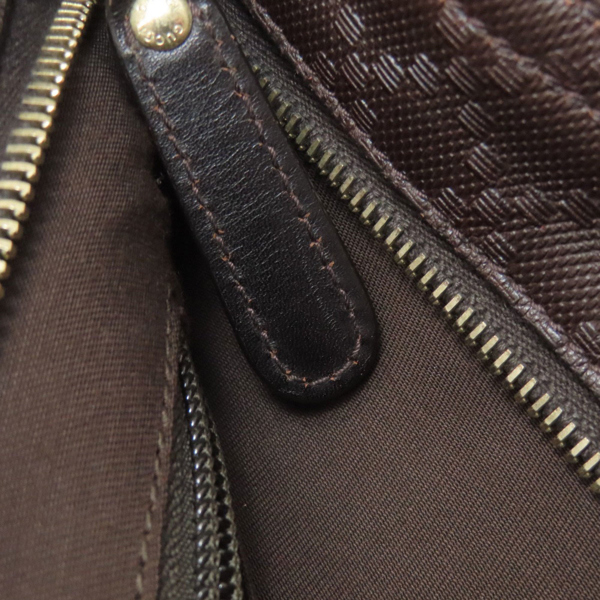 Gucci Brown Leather Shoulder Bag (Pre-Owned)