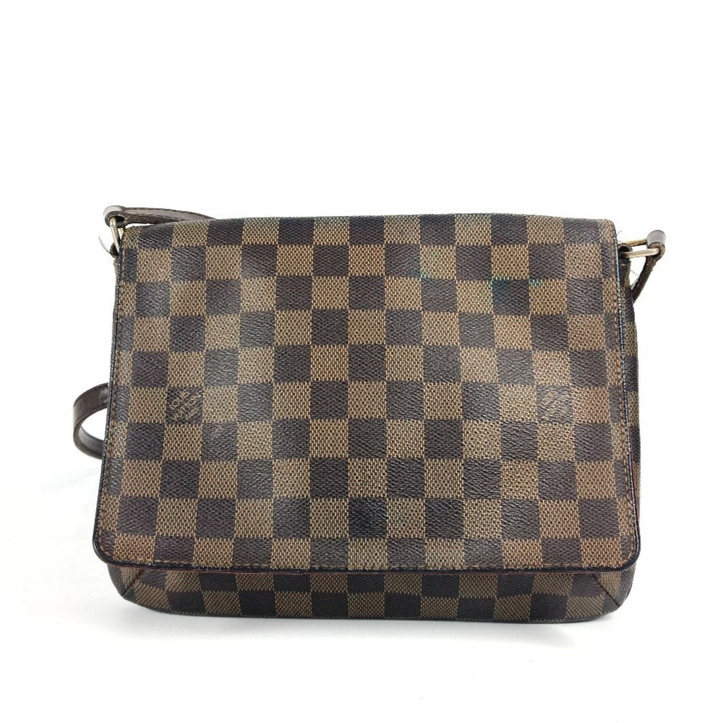Louis Vuitton Brown Ebene Damier Canvas Pochette Shoulder Bag (Pre-Owned)