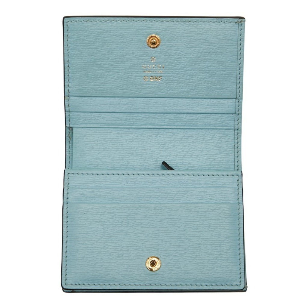 Gucci Blue Leather Wallet (Bi-Fold) (Pre-Owned)