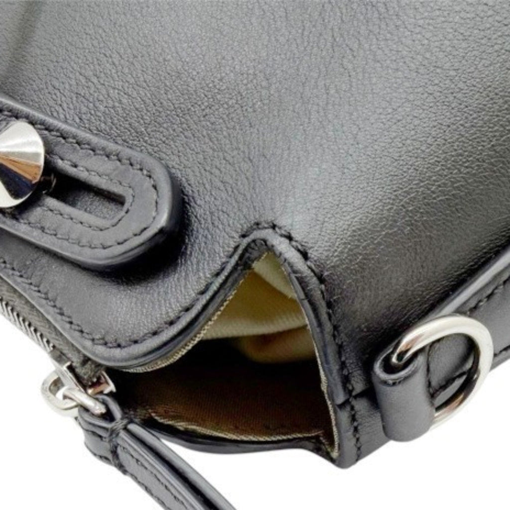 Fendi By The Way Black Leather Shoulder Bag (Pre-Owned)