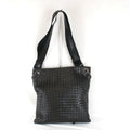 Bottega Veneta Black Leather Shoulder Bag (Pre-Owned)