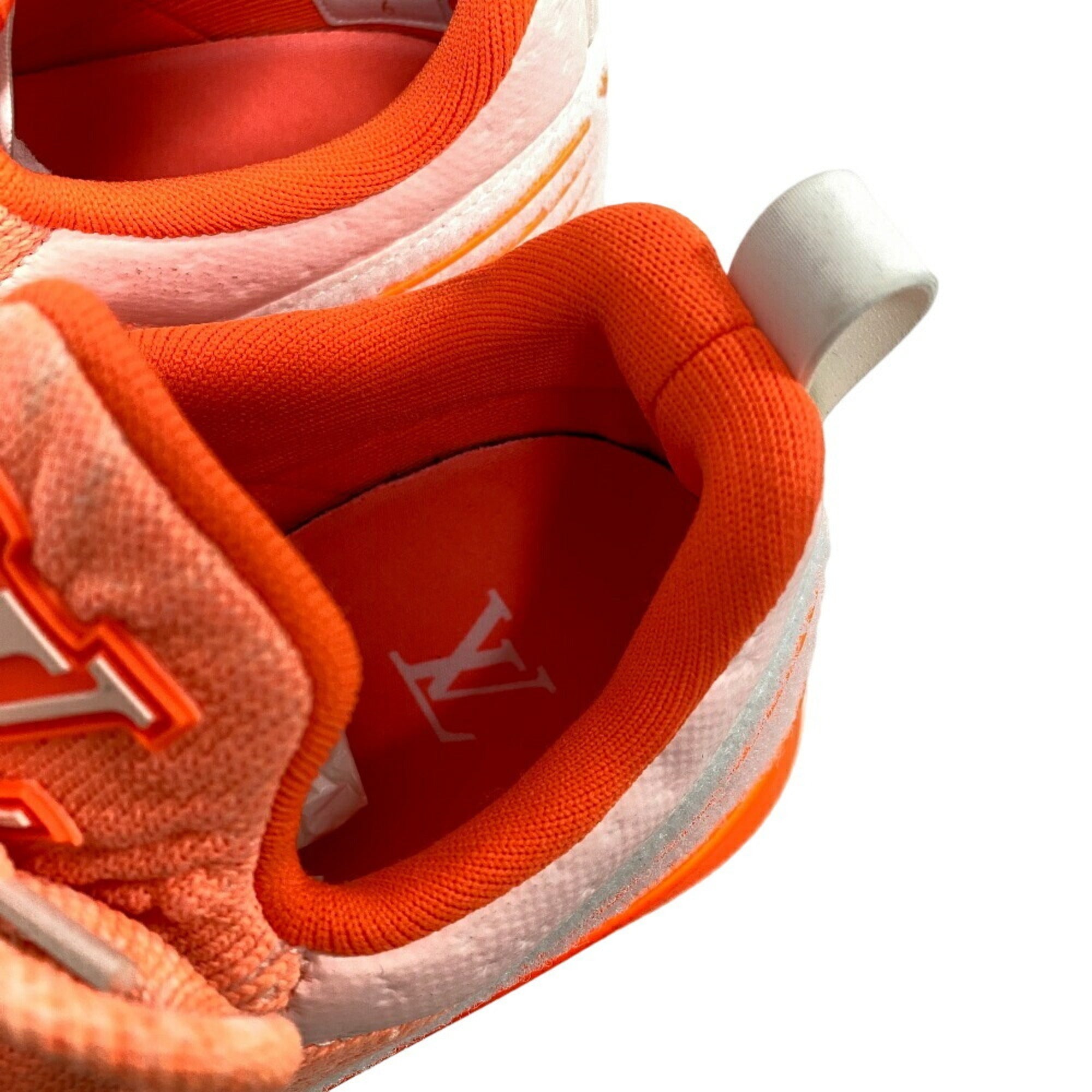 Louis Vuitton Orange White Sneakers (Pre-Owned)