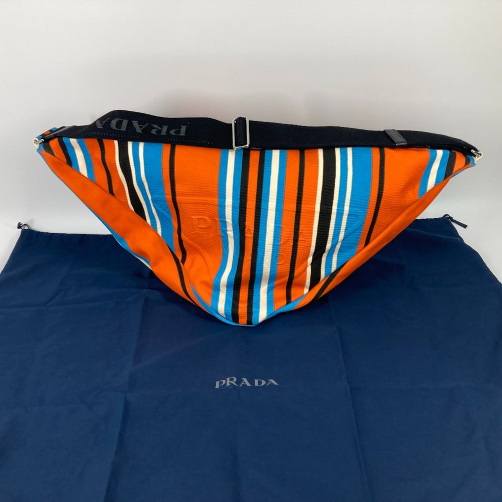 Prada Orange Cloth Shoulder Bag (Pre-Owned)