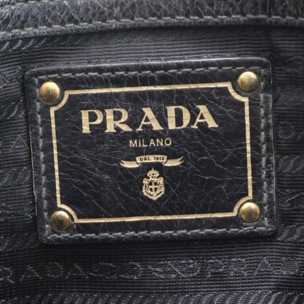Prada Black Leather Handbag (Pre-Owned)