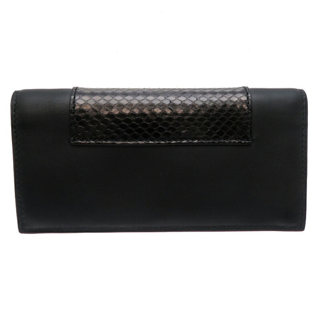 Gucci Black Leather Long Wallet (Bi-Fold) (Pre-Owned)
