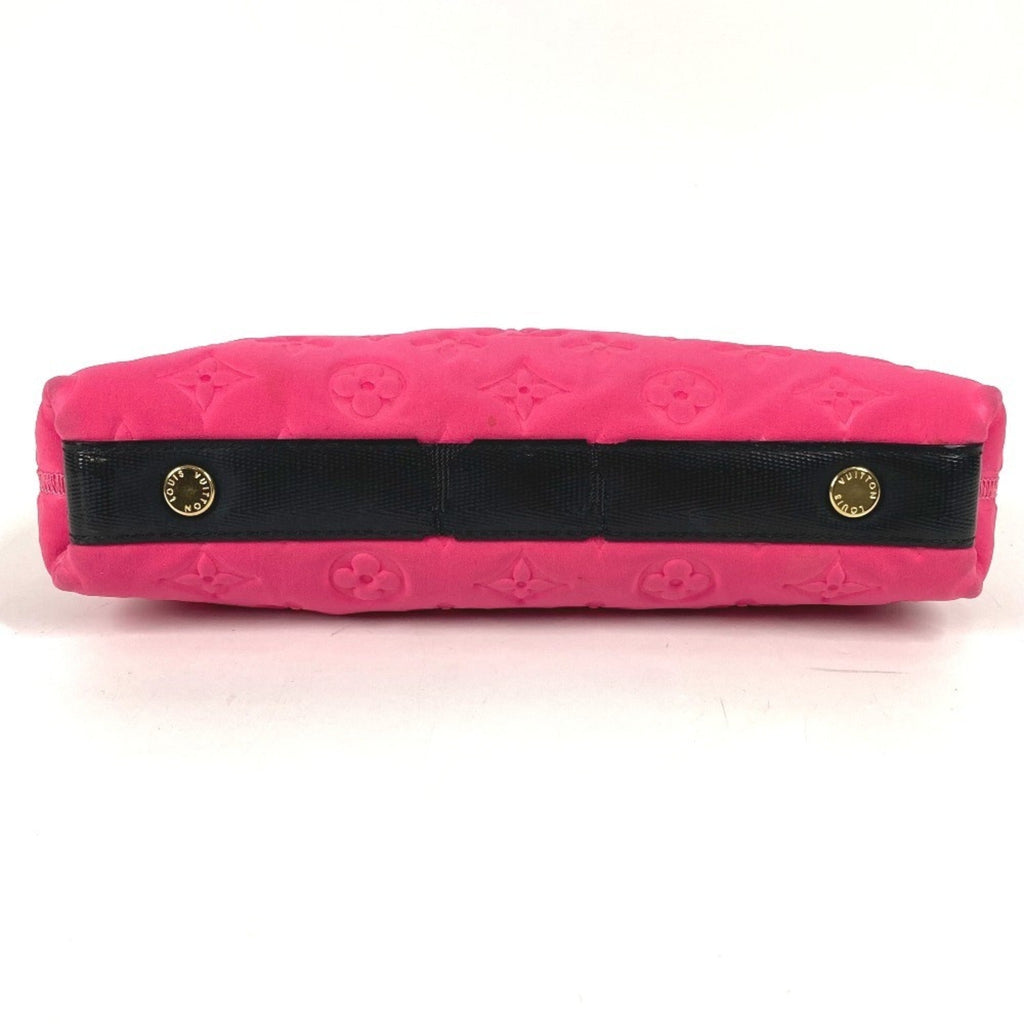 Louis Vuitton Black Galle Monogram Pink Monogram Clutch Bag Pouch (Pre-Owned)