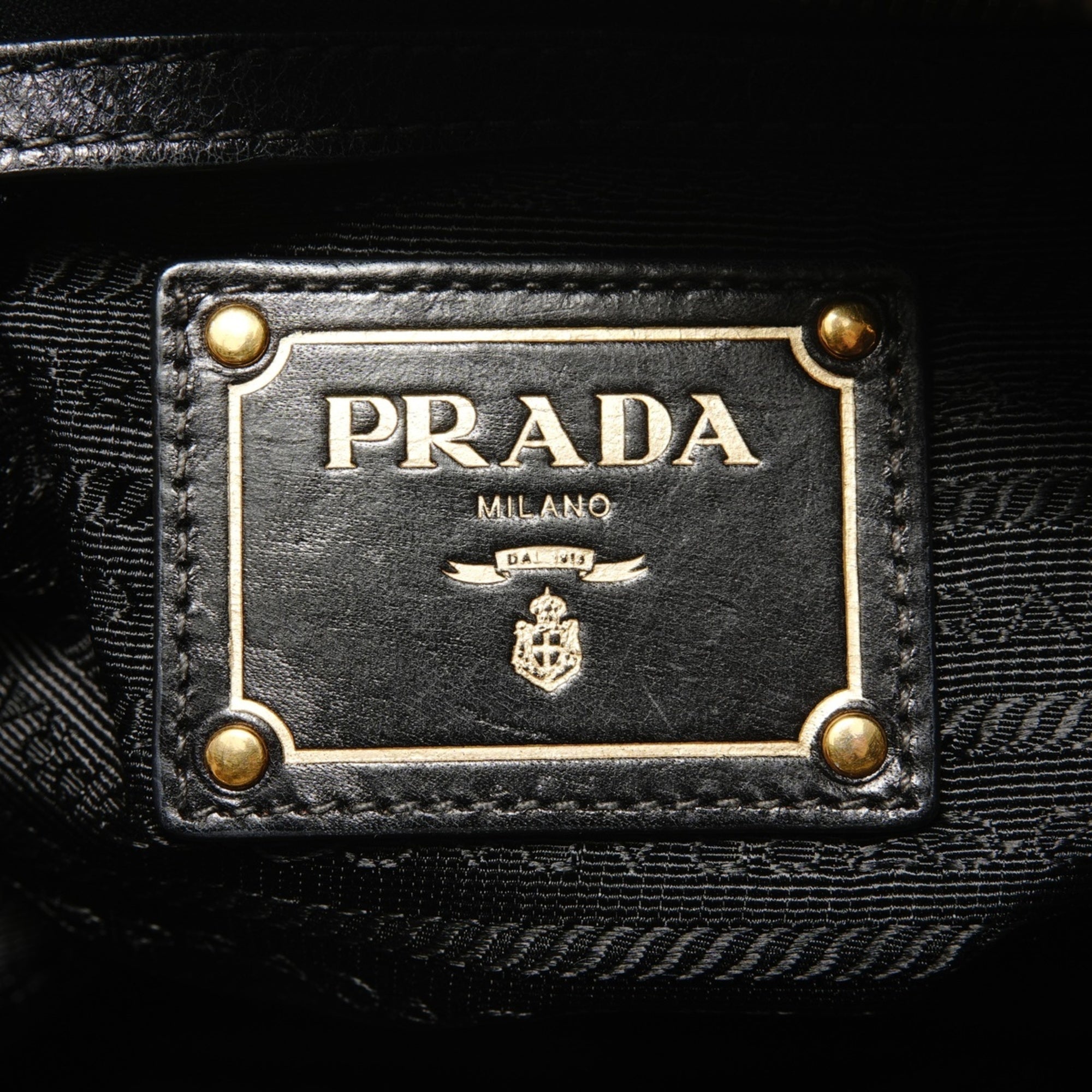 Prada Black Leather Shoulder Bag (Pre-Owned)