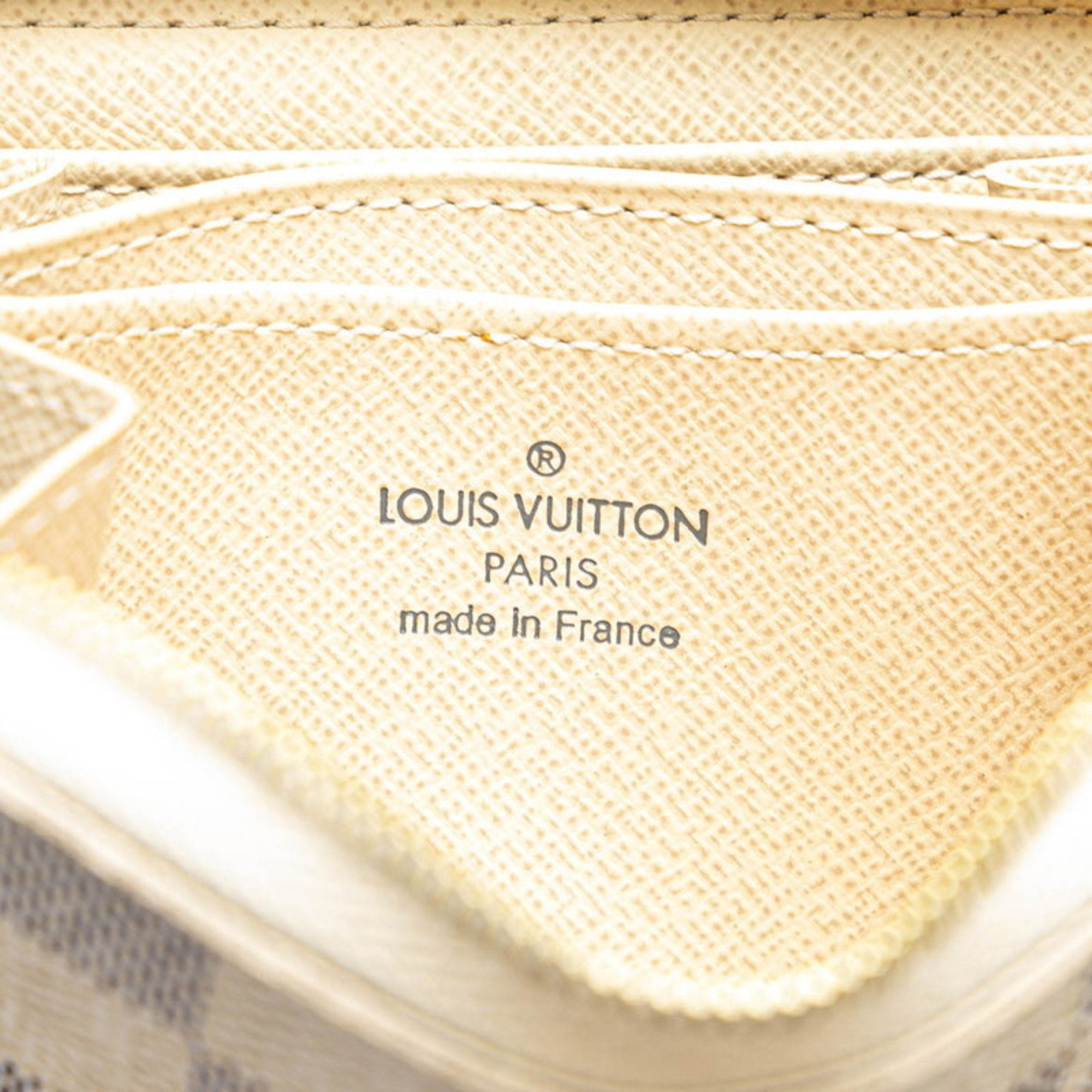 Louis Vuitton White Leather Pvc Coin Purse/Coin Case (Pre-Owned)