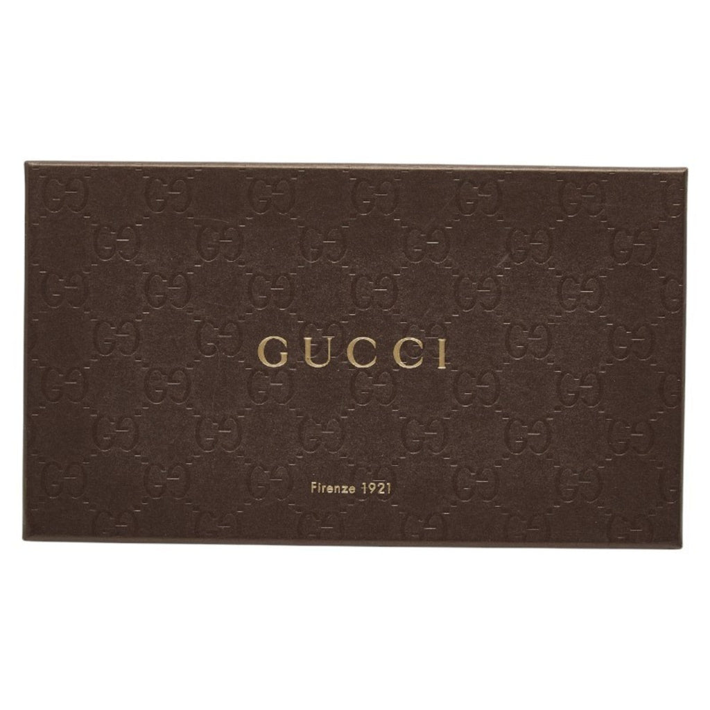 Gucci Brown Canvas Leather Long Wallet (Bi-Fold) (Pre-Owned)