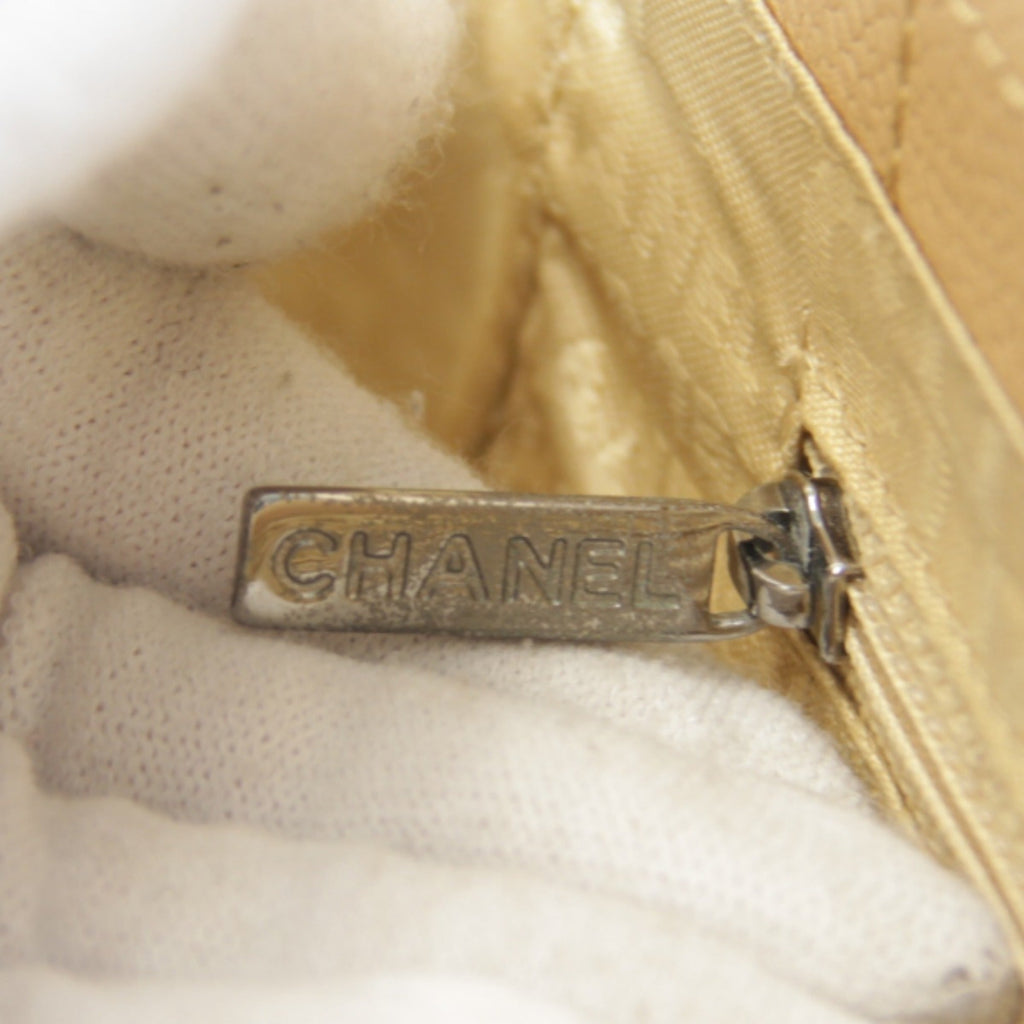 Chanel Beige Leather Tote Bag (Pre-Owned)
