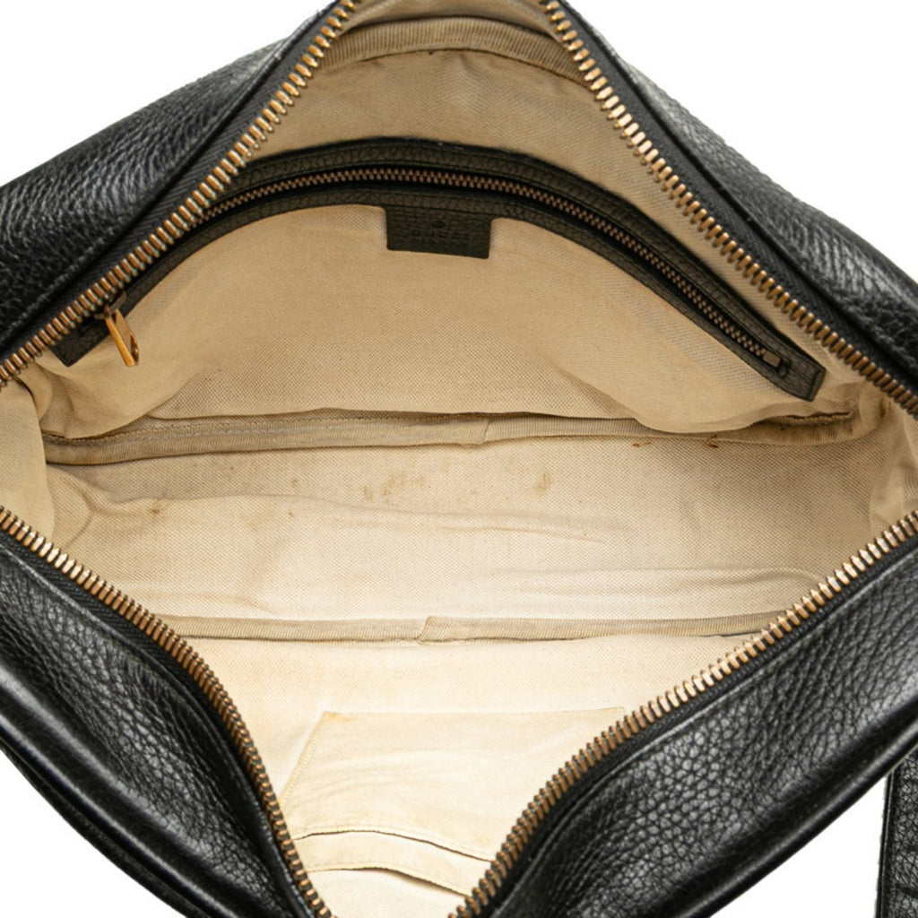 Gucci Black Leather Shoulder Bag (Pre-Owned)