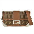 Fendi Brown Pvc Leather Shoulder Bag (Pre-Owned)