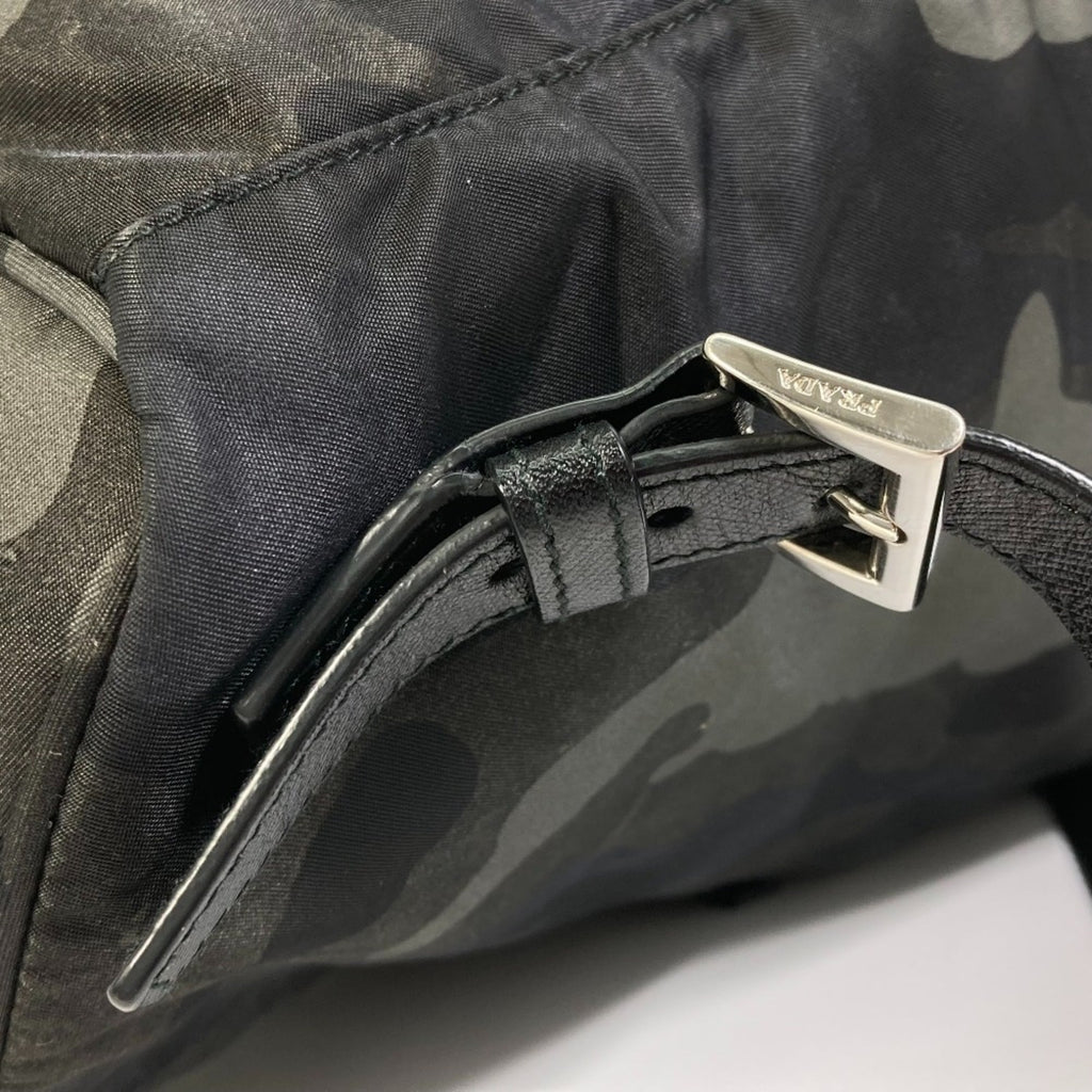 Prada Camouflage Green Nylon Leather Backpack (Pre-Owned)