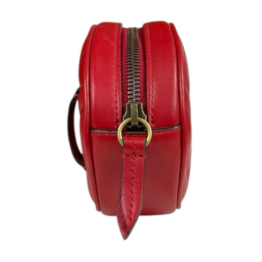 Gucci Red Color Leather Fanny Pack (Pre-Owned)