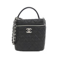 Chanel Black Grained Calfskin Shoulder Bag (Pre-Owned)
