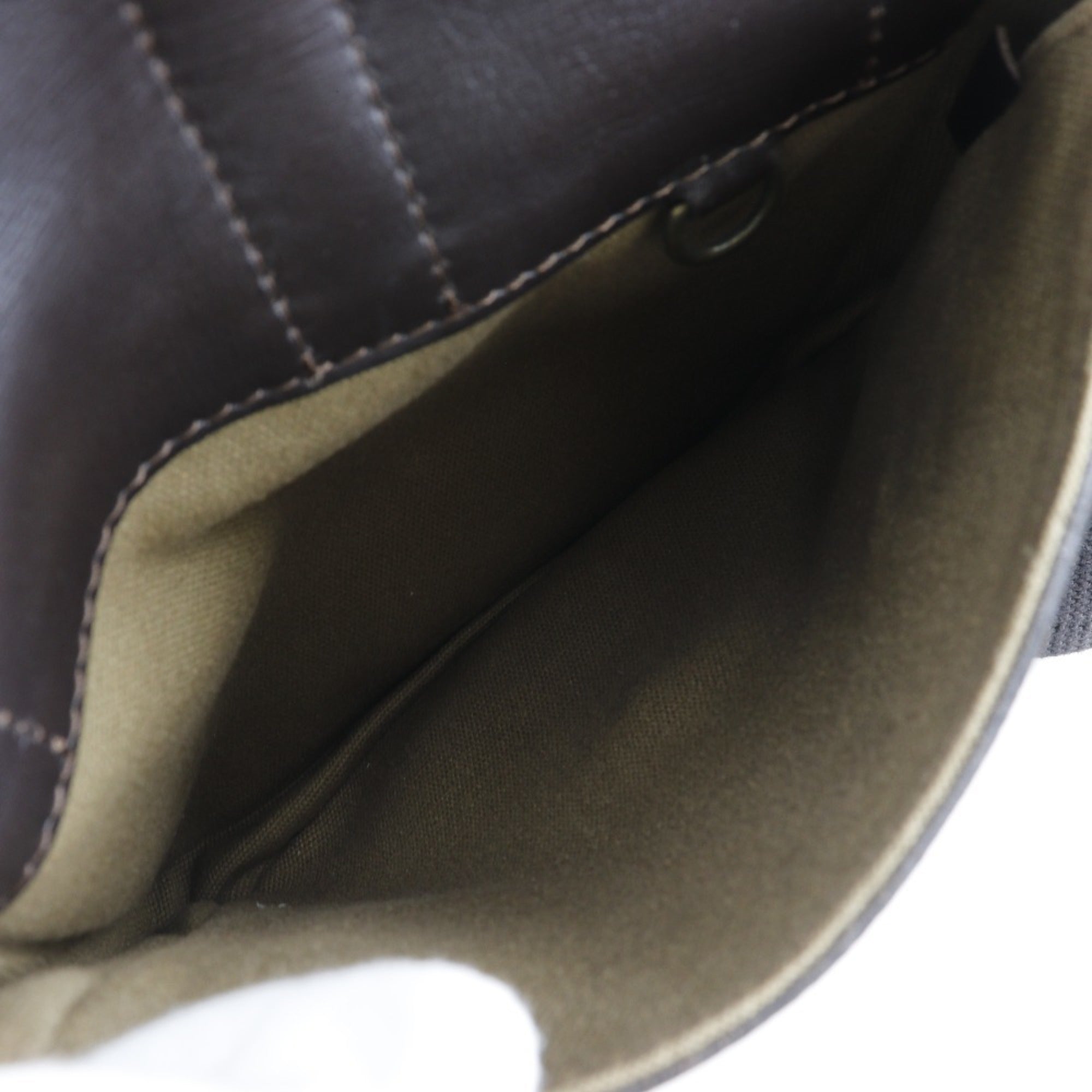 Louis Vuitton Brown Coffee Leather Shoulder Bag (Pre-Owned)