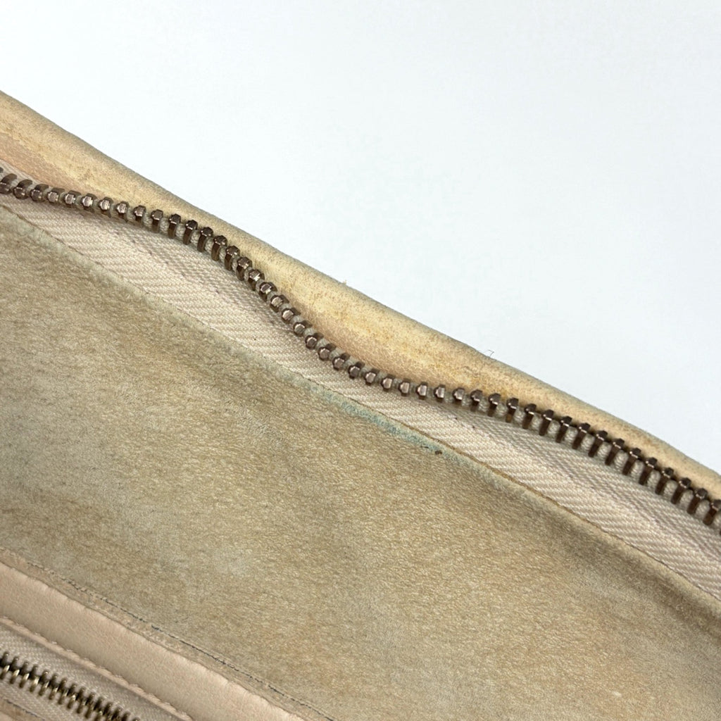 Bottega Veneta Intrecciato Light Beige Leather Handbag Shoulder Bag (Pre-Owned)