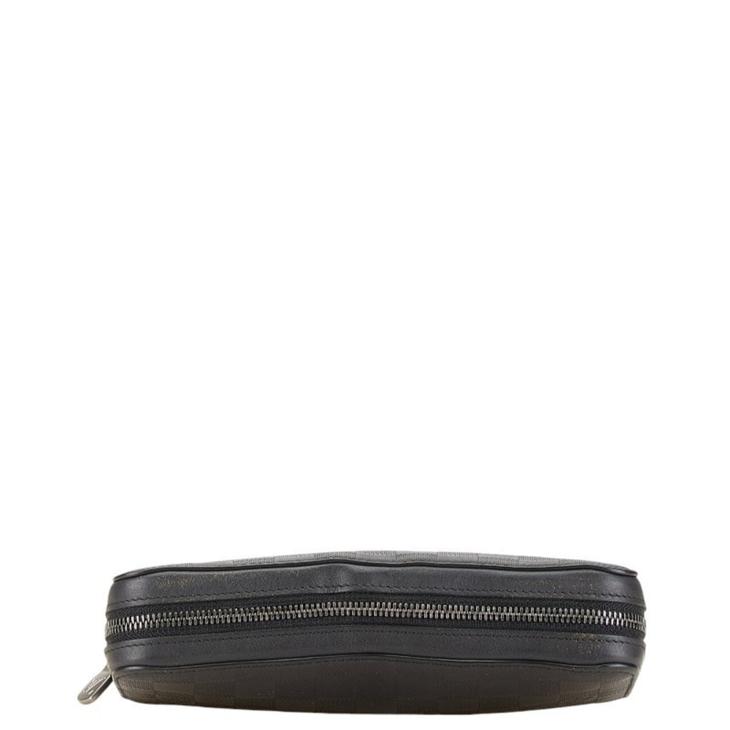 Louis Vuitton Damier Infini Black Onyx Pvc Leather Long Wallet (Bi-Fold) (Pre-Owned)