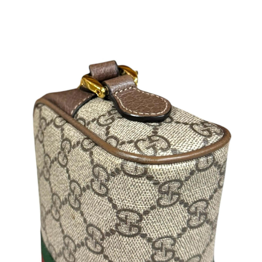 Gucci Ophidia Beige Gg Supreme Shoulder Bag (Pre-Owned)