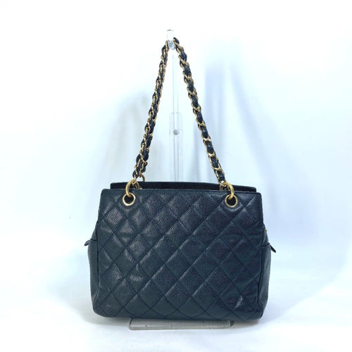 Chanel Black Leather Shoulder Bag (Pre-Owned)