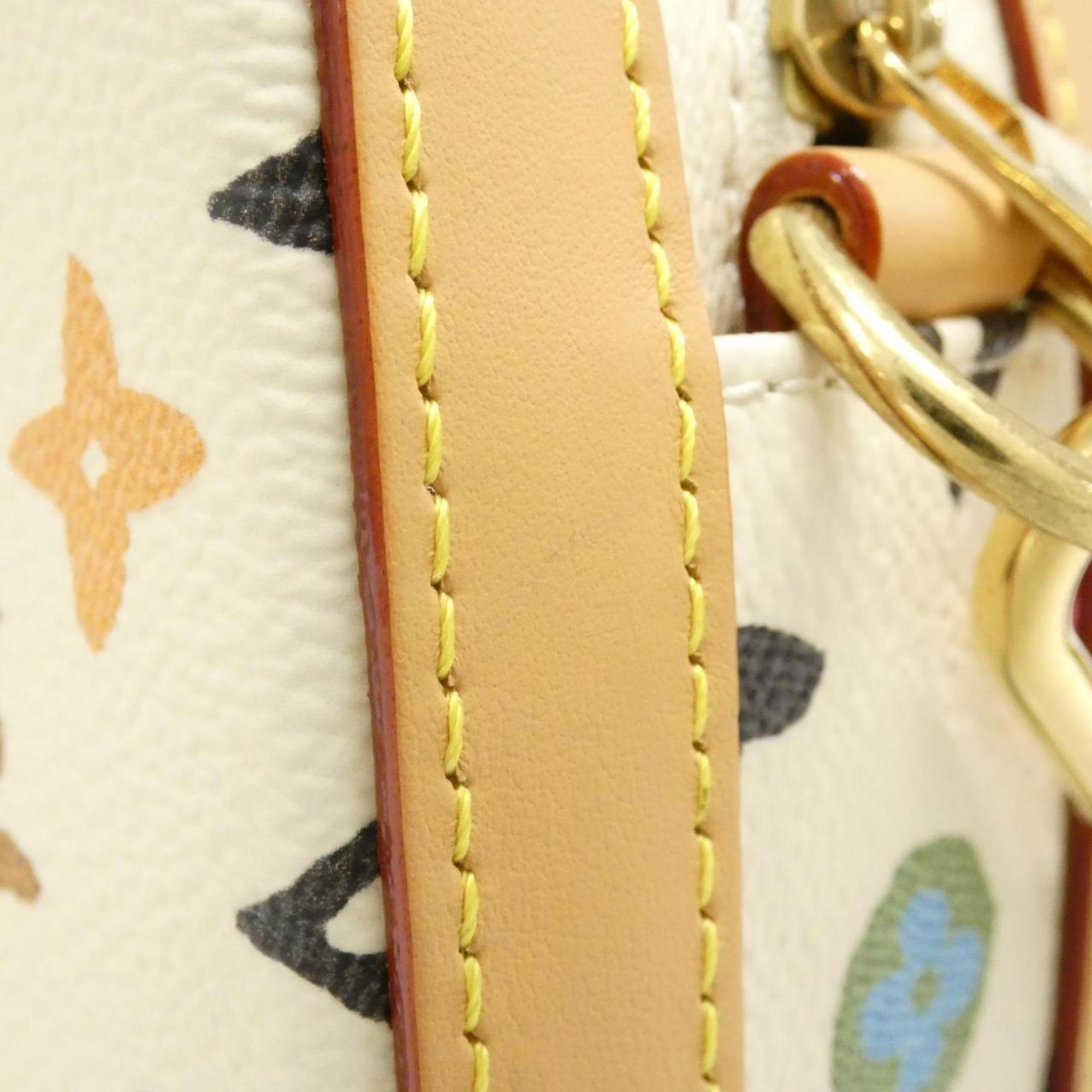 Louis Vuitton Ivory Multi-Color Vanilla Coated Canvas Shoulder Bag (Pre-Owned)