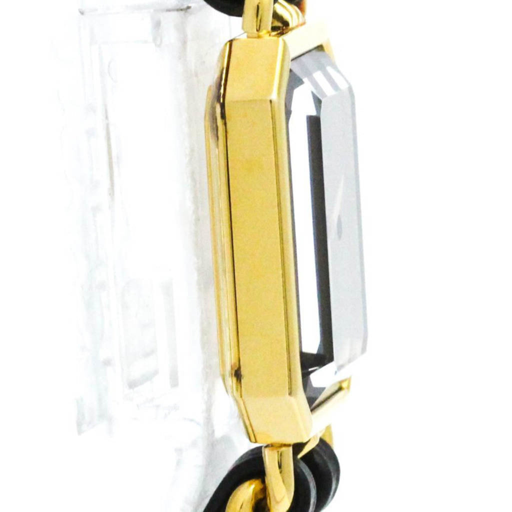 Chanel Premiere Rock Quartz Watch Plated Metal And Leather Watch (Pre-Owned)