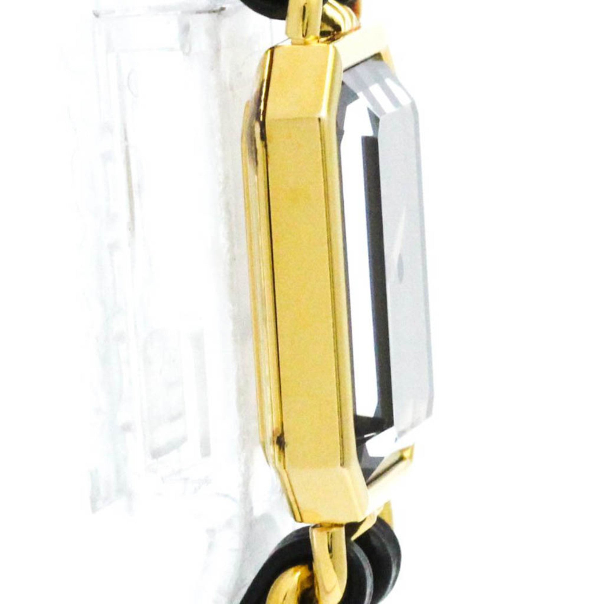 Chanel Premiere Rock Quartz Watch Plated Metal And Leather Watch (Pre-Owned)