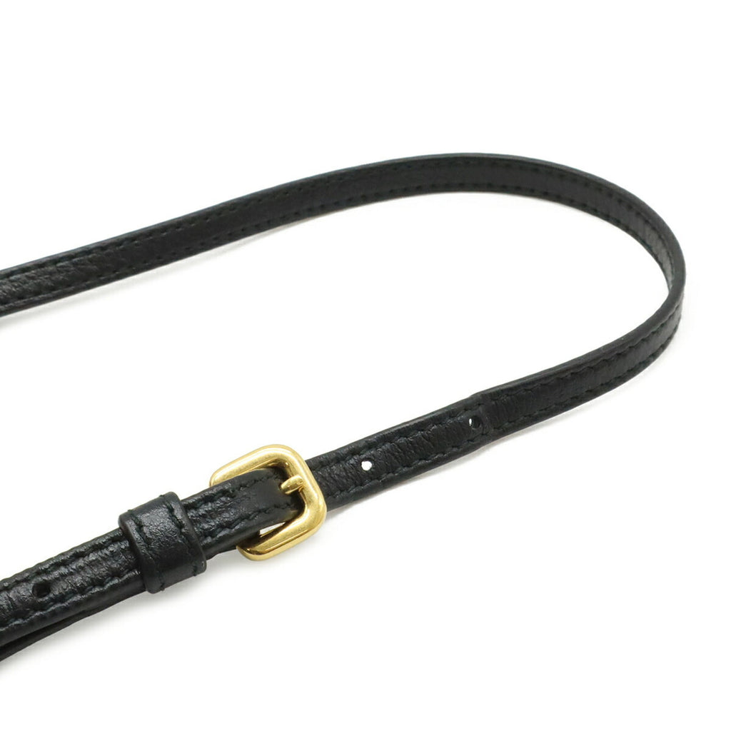 Prada Black Nero Leather Handbag Shoulder Bag (Pre-Owned)