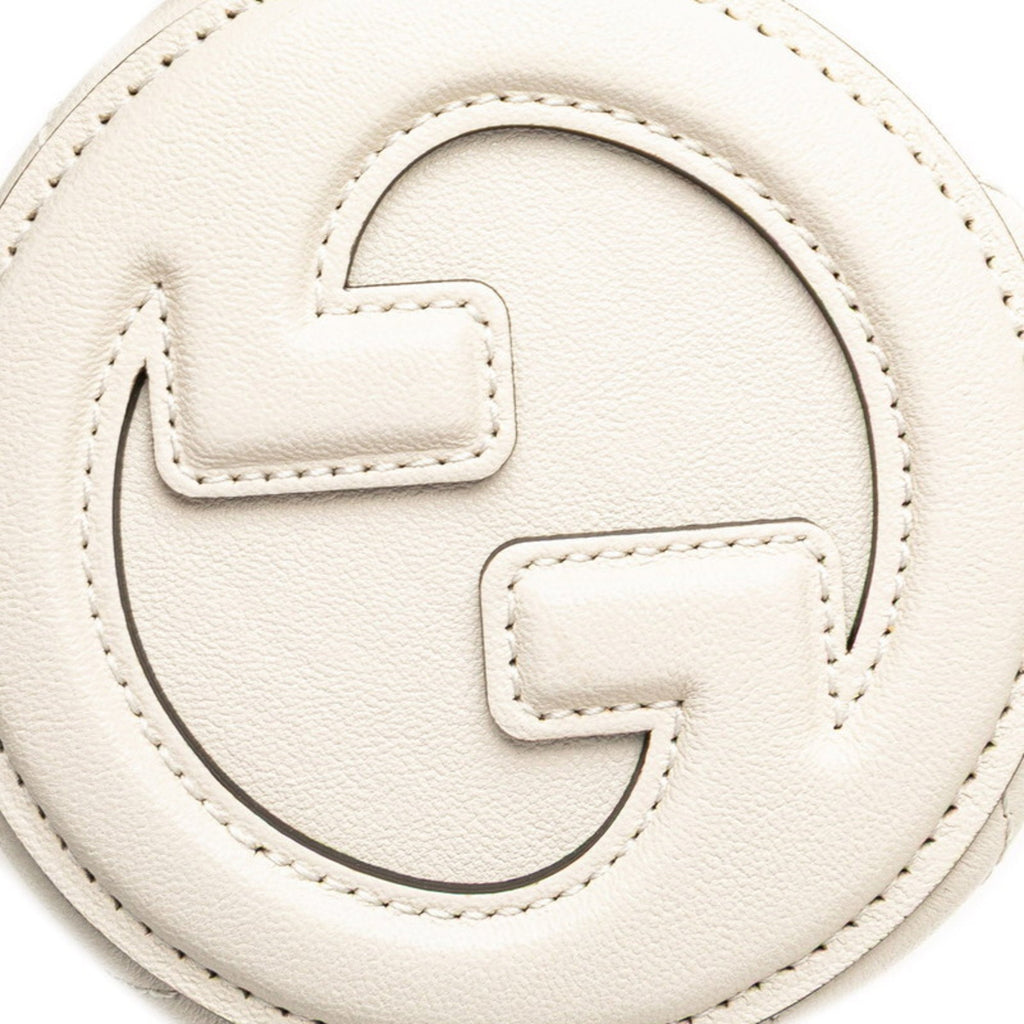 Gucci White Leather Handbag Shoulder Bag (Pre-Owned)