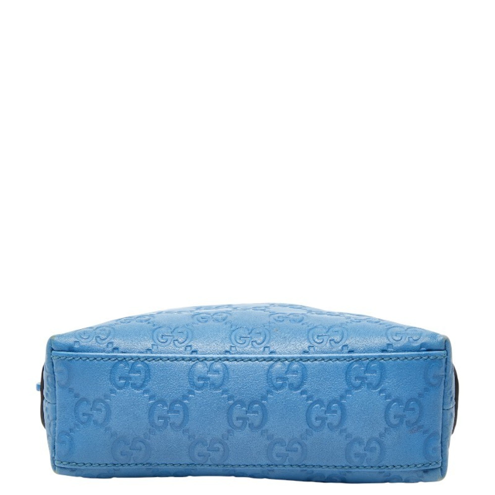 Gucci Blue Leather Pouch (Pre-Owned)