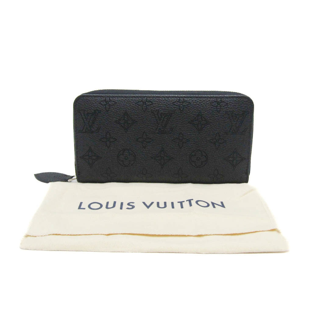 Louis Vuitton Mahina Noir Mahina Leather Long Wallet (Bi-Fold) (Pre-Owned)