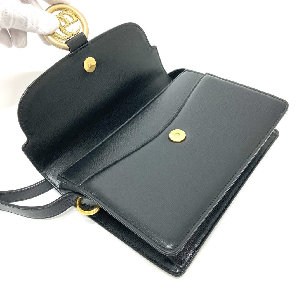 Gucci Black Leather Shoulder Bag (Pre-Owned)