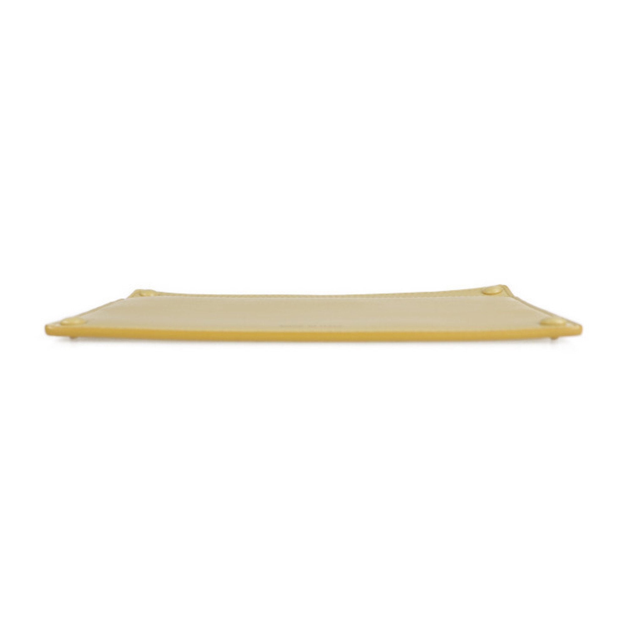 Fendi Cream Yellow Leather Pouch (Pre-Owned)