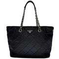 Prada Black Nero Nylon Tote Bag (Pre-Owned)