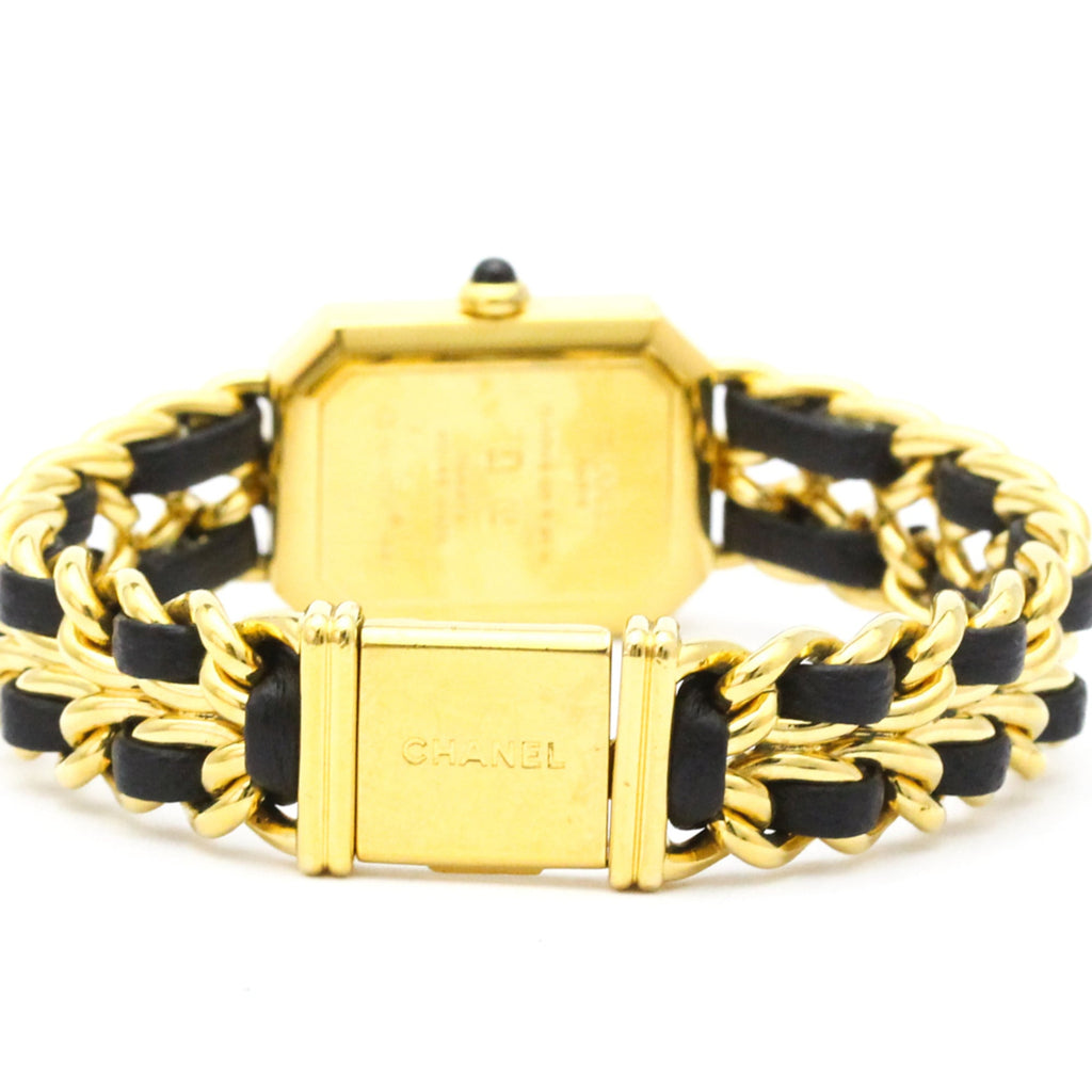 Chanel Premiere Rock Quartz Watch Plated Metal And Leather Watch (Pre-Owned)