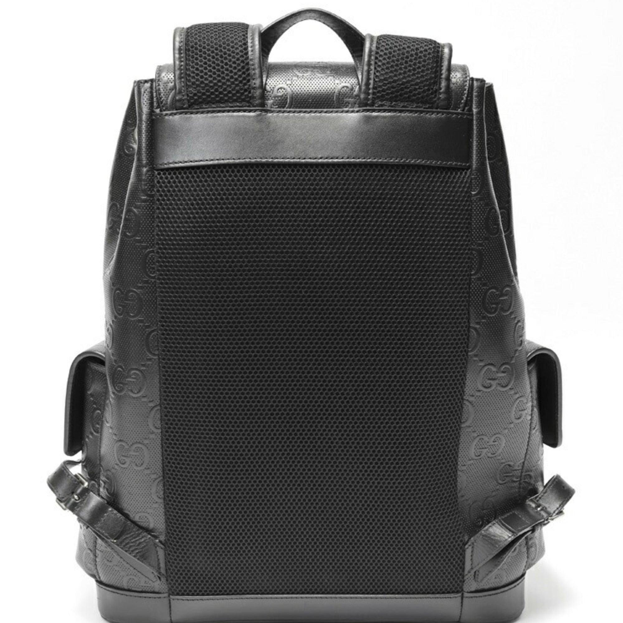 Gucci Black Leather Backpack (Pre-Owned)