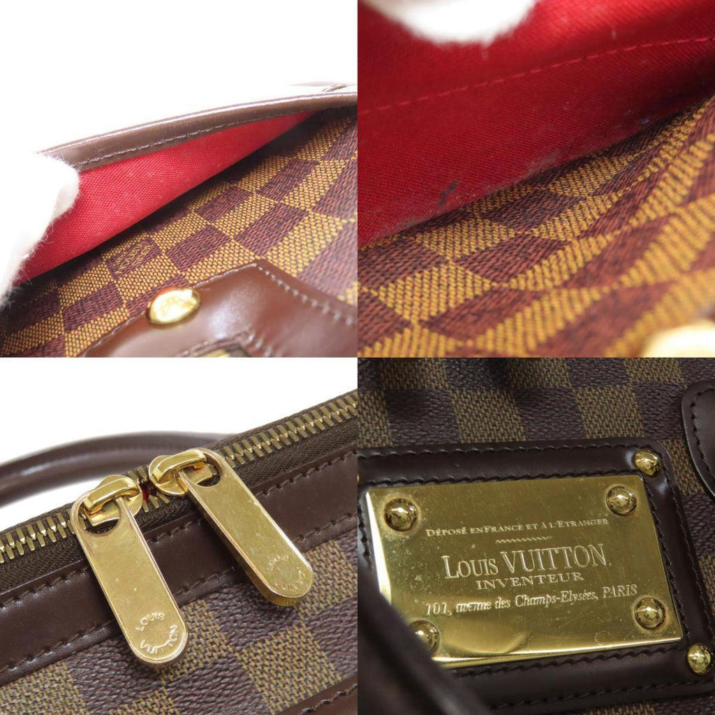 Louis Vuitton Brown Ebene Damier Canvas Boston Bag (Pre-Owned)
