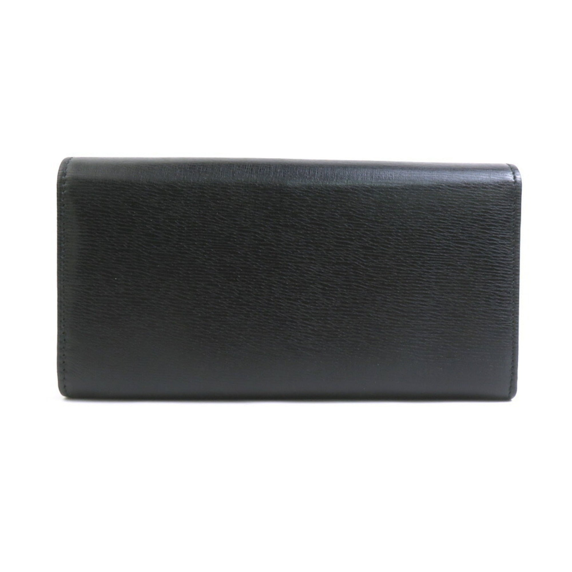 Gucci Black Leather Long Wallet (Bi-Fold) (Pre-Owned)