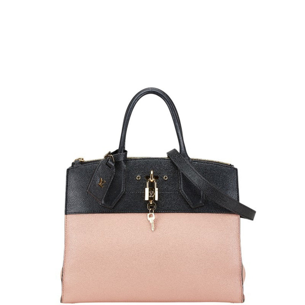 Louis Vuitton Beige Noir Vanilla Leather Handbag Shoulder Bag (Pre-Owned)