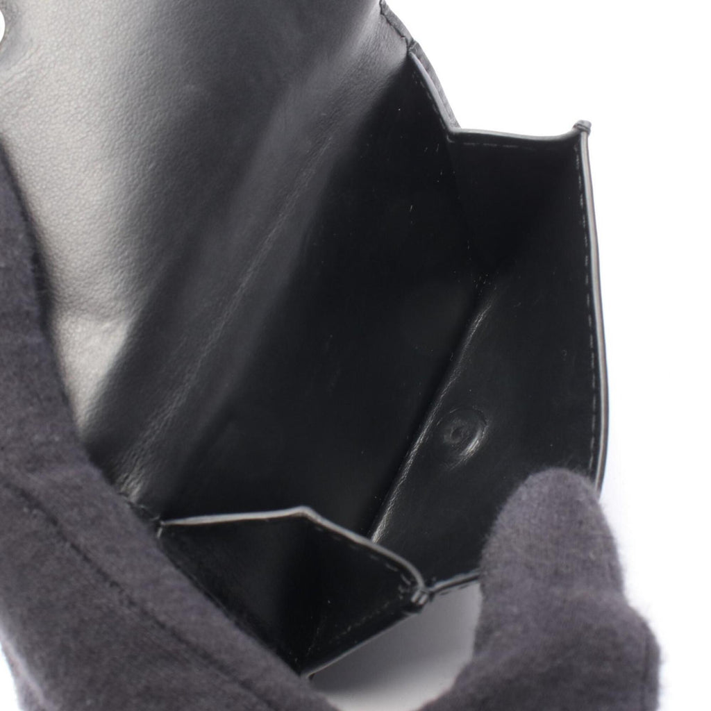 Bottega Veneta Black Intrecciato Wallet (Tri-Fold) (Pre-Owned)