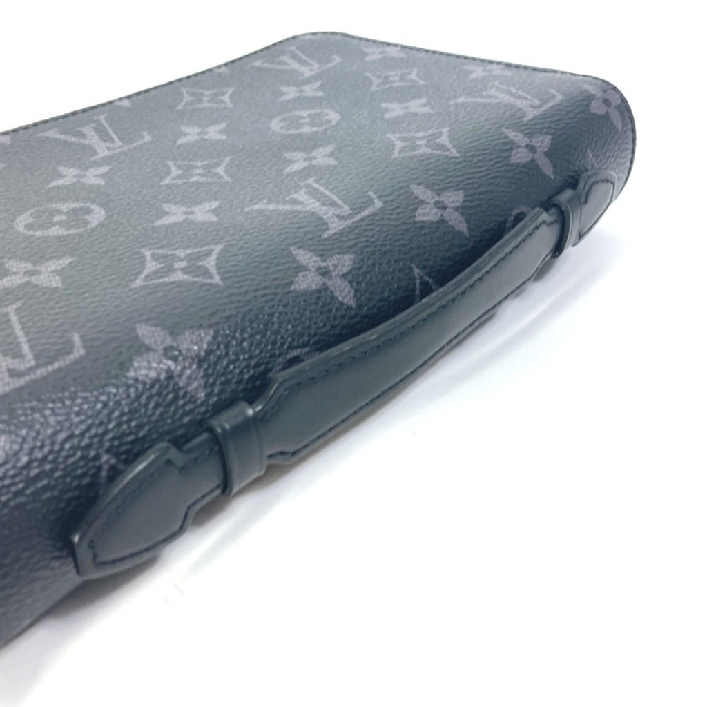Louis Vuitton Black Monogram Eclipse Canvas Long Wallet (Bi-Fold) (Pre-Owned)