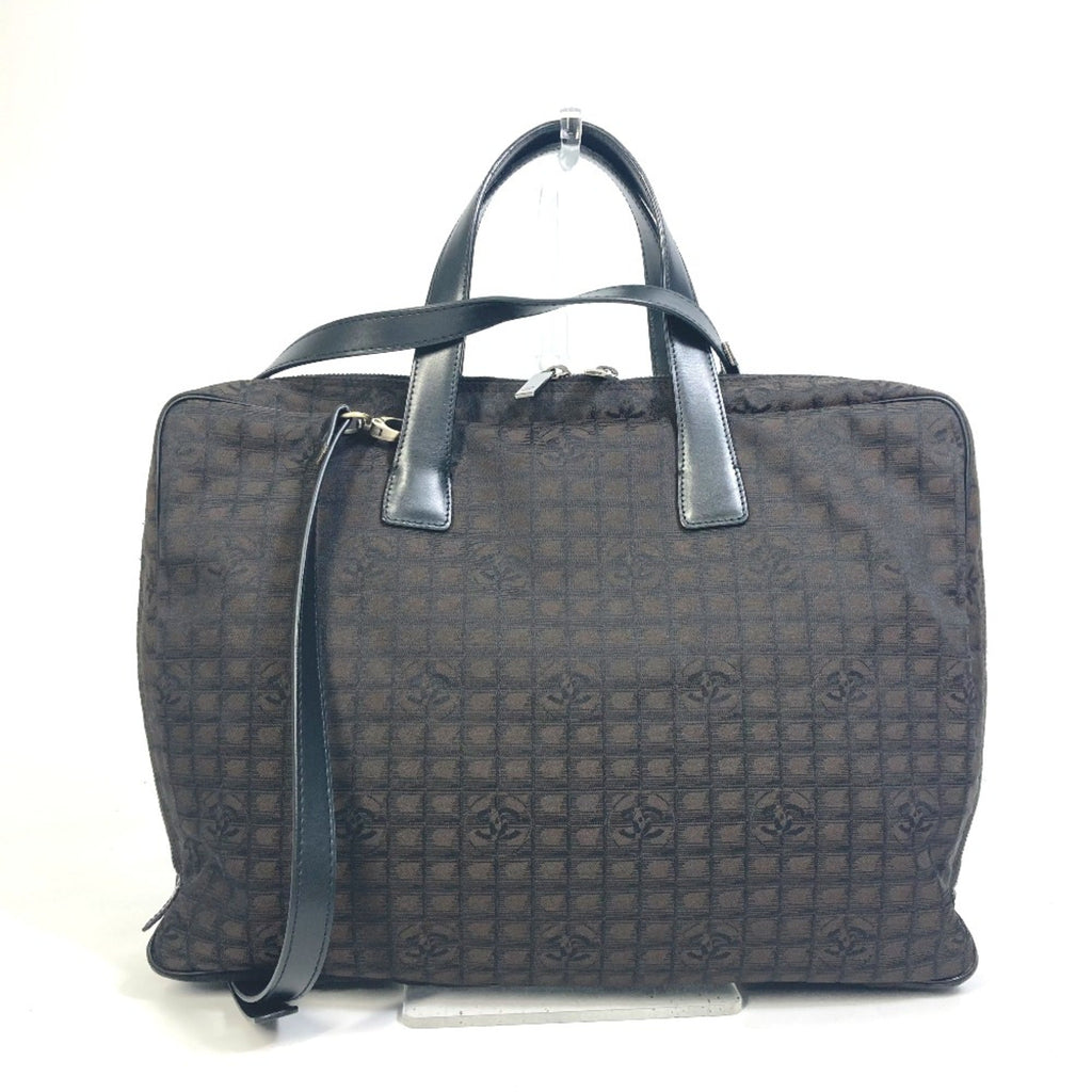 Chanel Brown Cloth Briefcase (Pre-Owned)