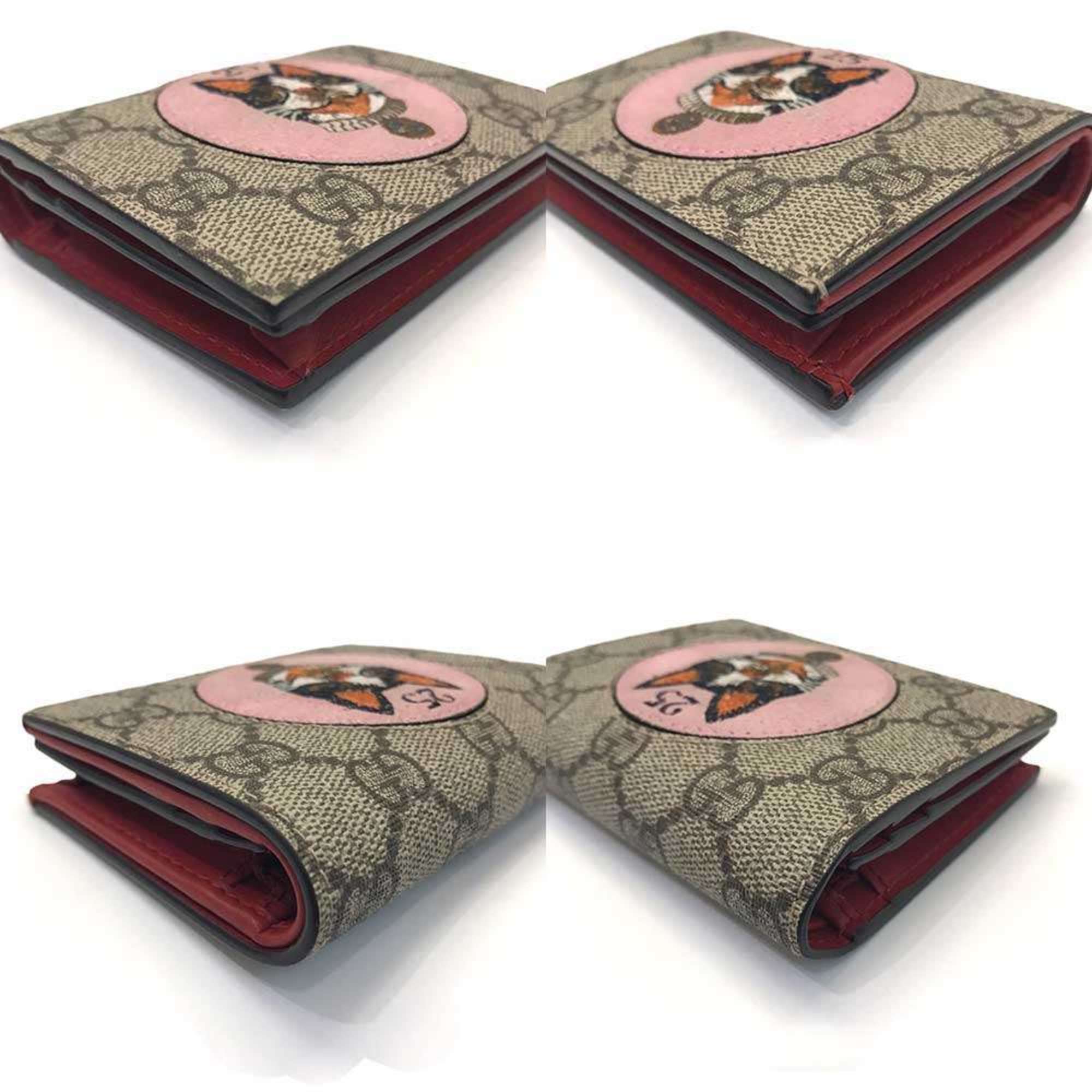Gucci Gg Supreme Beige Gg Supreme Wallet (Bi-Fold) (Pre-Owned)