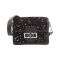 Louis Vuitton Black Tweed Spangles Leather Shoulder Bag (Pre-Owned)