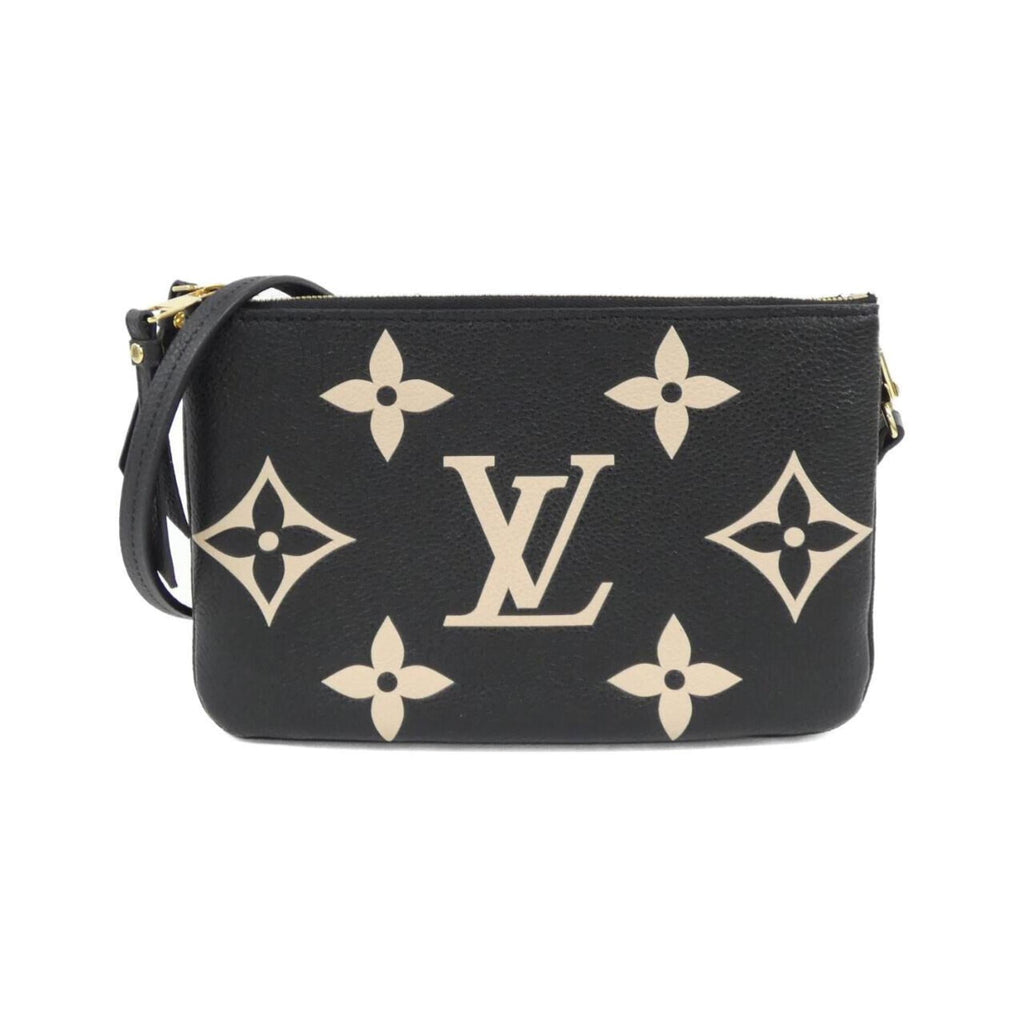 Louis Vuitton Monogram Empreinte Beige Black Leather Pochette Shoulder Bag (Pre-Owned)