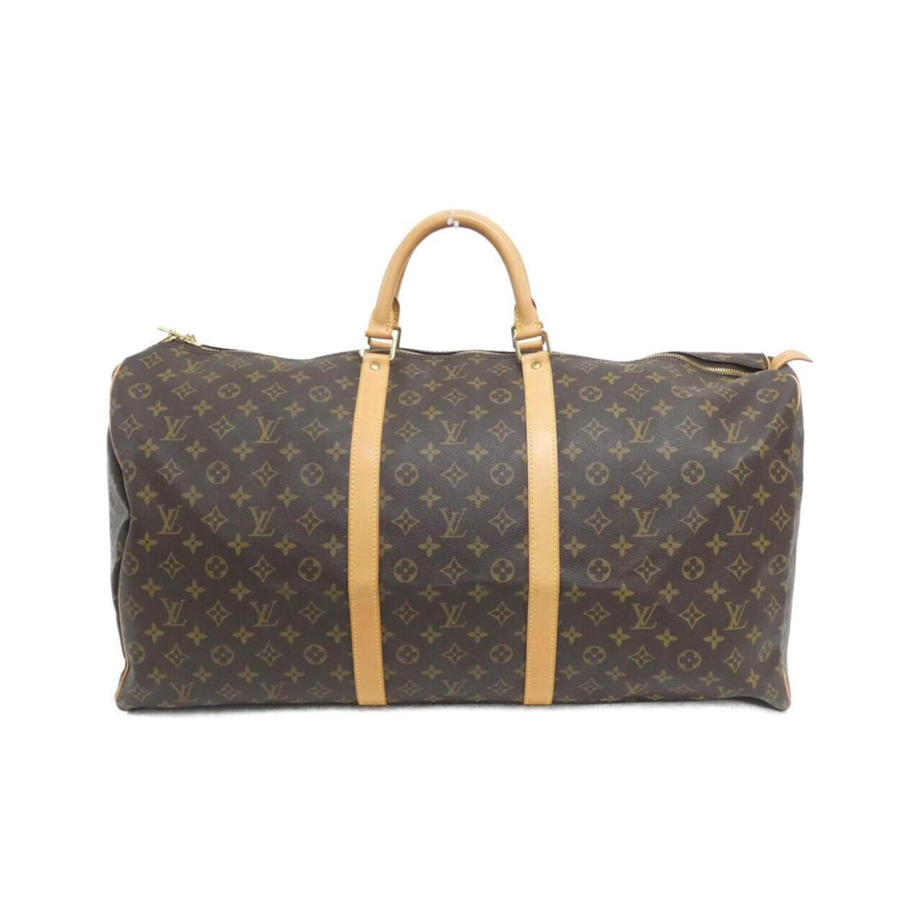 Louis Vuitton Monogram Marron Coated Canvas Boston Bag (Pre-Owned)